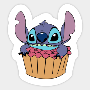 Stitch Cupcake Sticker